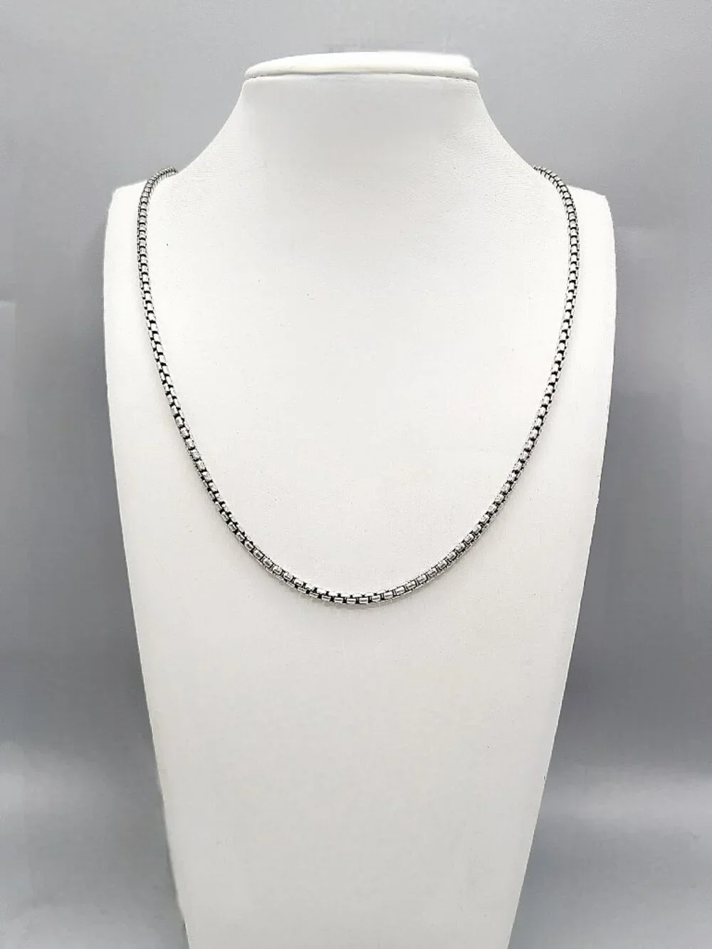 David Yurman Box Chain Necklace in Sterling Silver - 2.7mm - 20